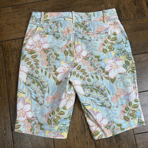 Talbots Perfect Colorful Floral Print Chino Shorts Size 2 - Picture 8 of 11
